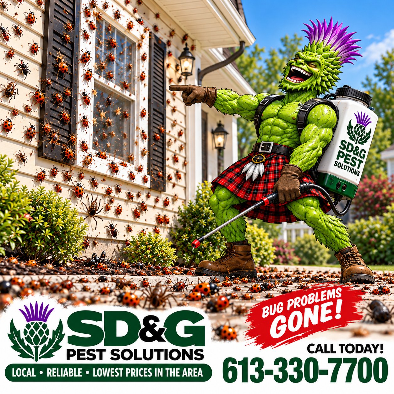 SD&G Pest Solutions - bug problems gone